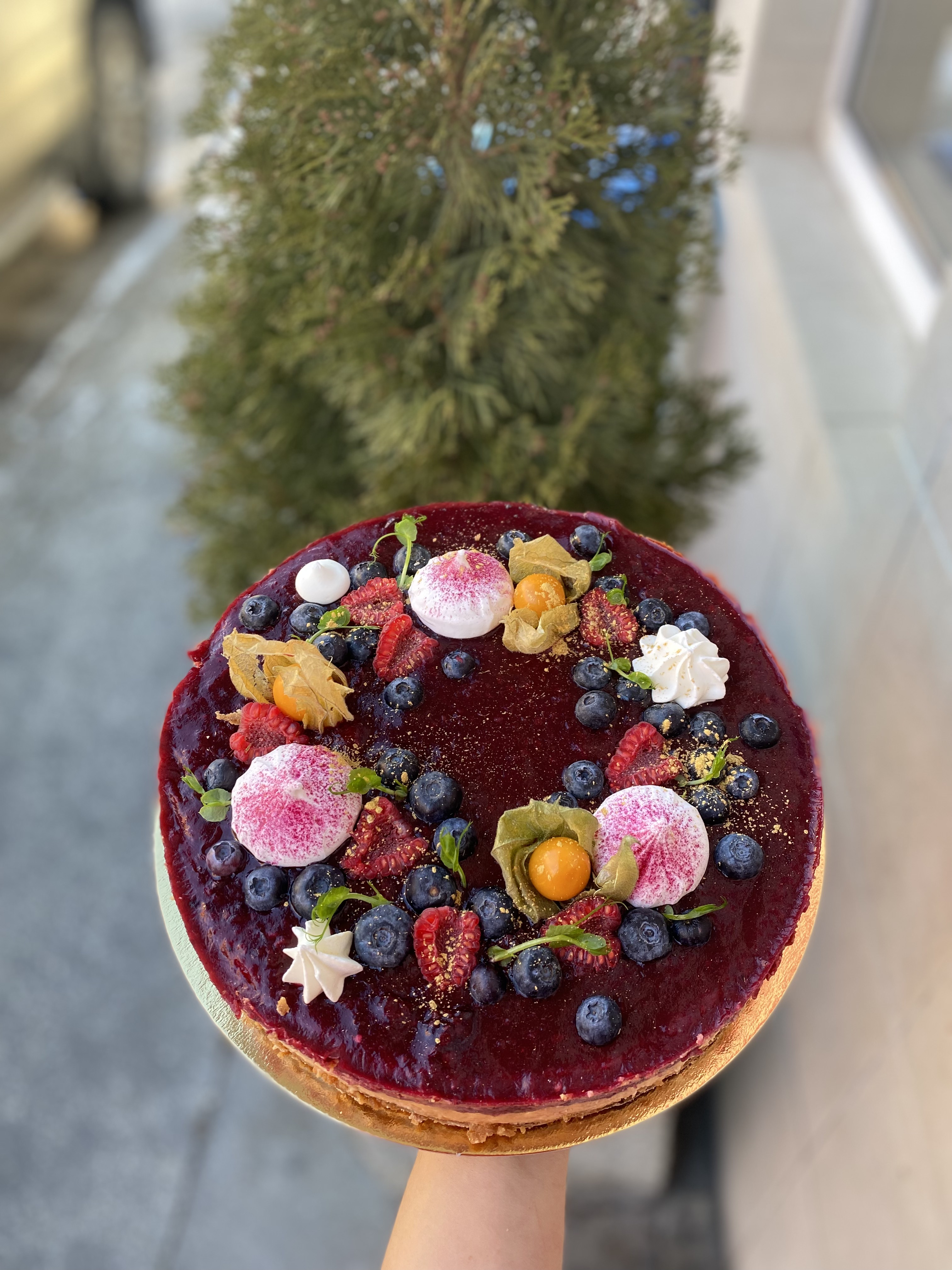 Vanilkový cheesecake s lesným ovocím